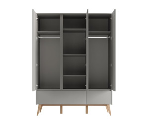 Drabužių spinta su 3 durimis (Classy Gray kolekcija)